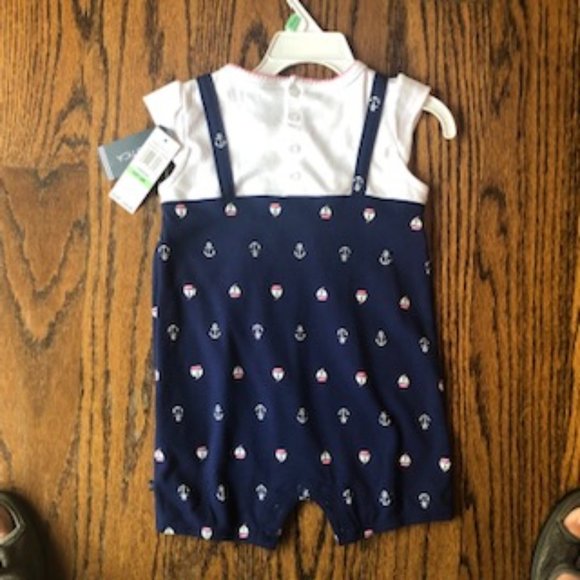 NWT Nautica 18 M one piece shorts romper - Picture 5 of 6
